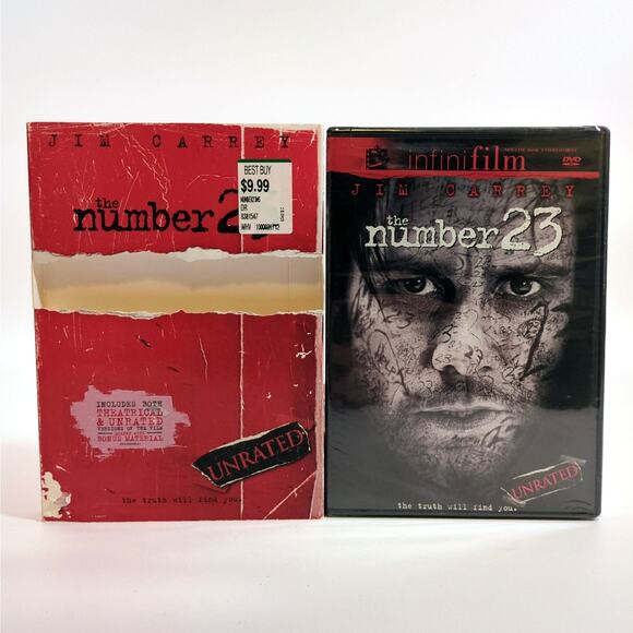 The Number 23 DVD 2007 Unrated Widescreen Slipcover Jim Carrey New Sealed - Picture 3 of 3